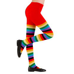 Ponožky s motívom dúhových klaunov, veľkosť 11–14 rokov